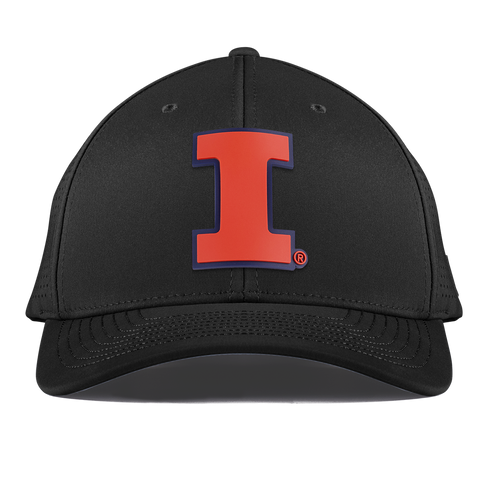 University of Illinois "Fighting Illini Orange"  Curved Elite XGen™ Black