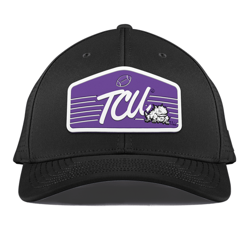 Texas Christian University "Horned Frogs Football" Curved Elite XGen™ Black