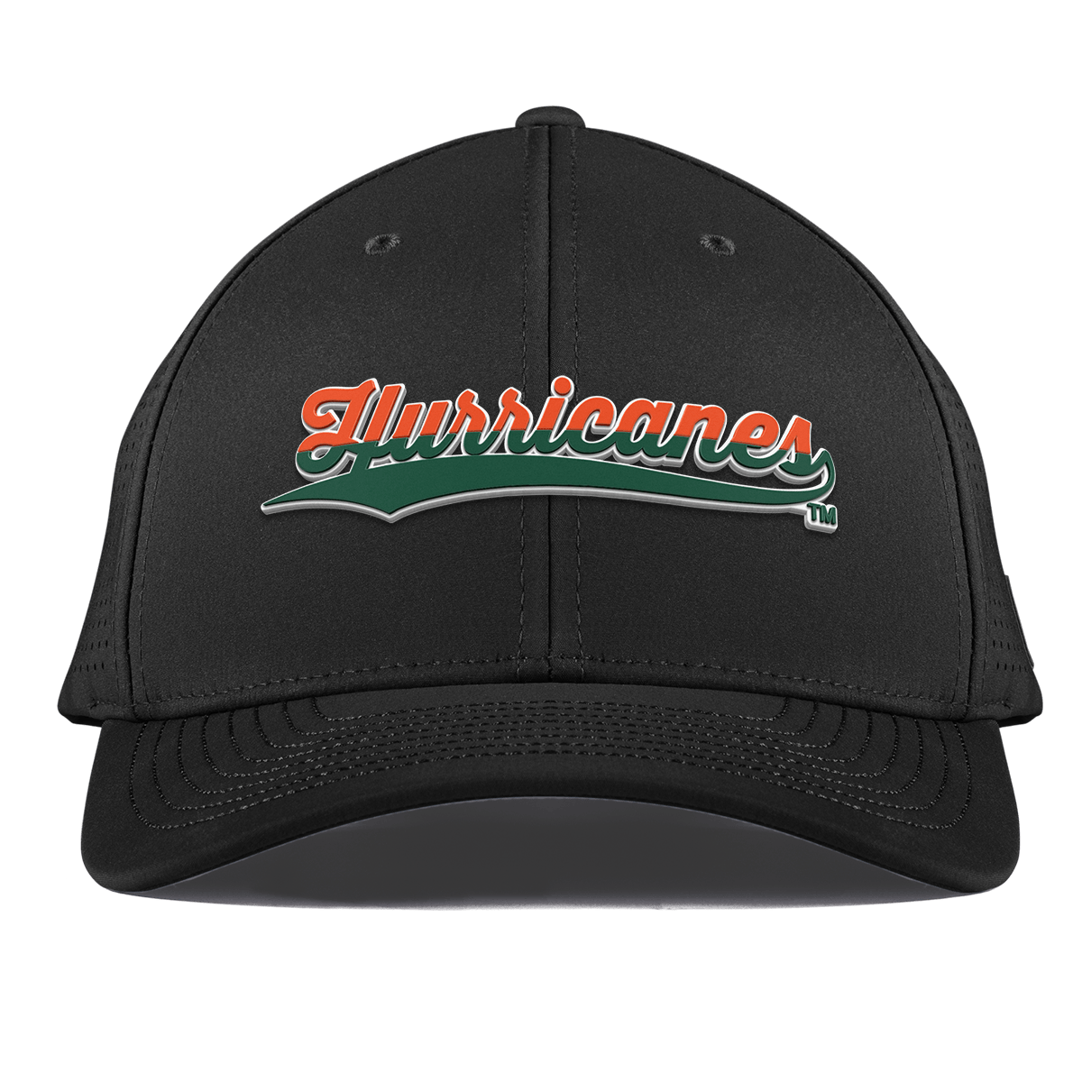 University of Miami "Hurricanes Script" Curved Elite XGen™ Black