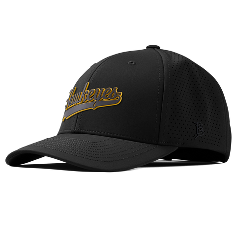 University of Iowa "Iowa Hawkeyes Script" Curved Elite XGen™ Black