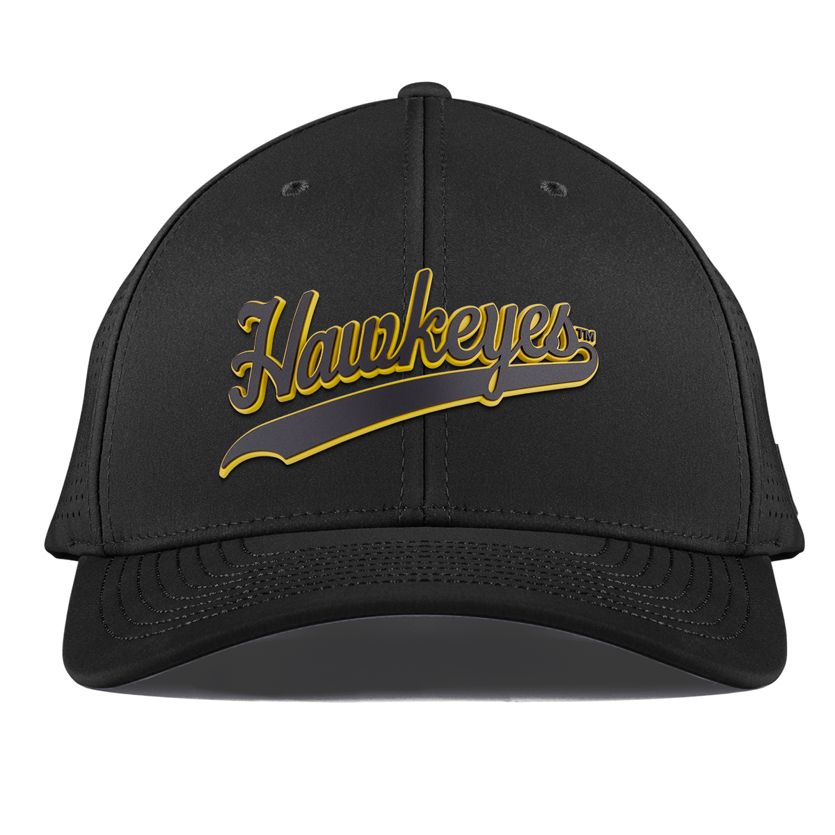 University of Iowa "Iowa Hawkeyes Script" Curved Elite XGen™ Black