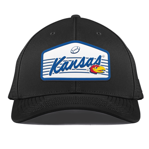 University of Kansas "Jayhawks Football" Curved Elite XGen™ Black