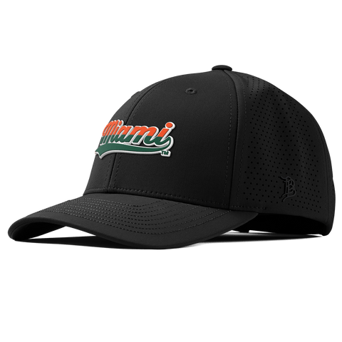 University of Miami "Miami Script" Curved Elite XGen™ Black