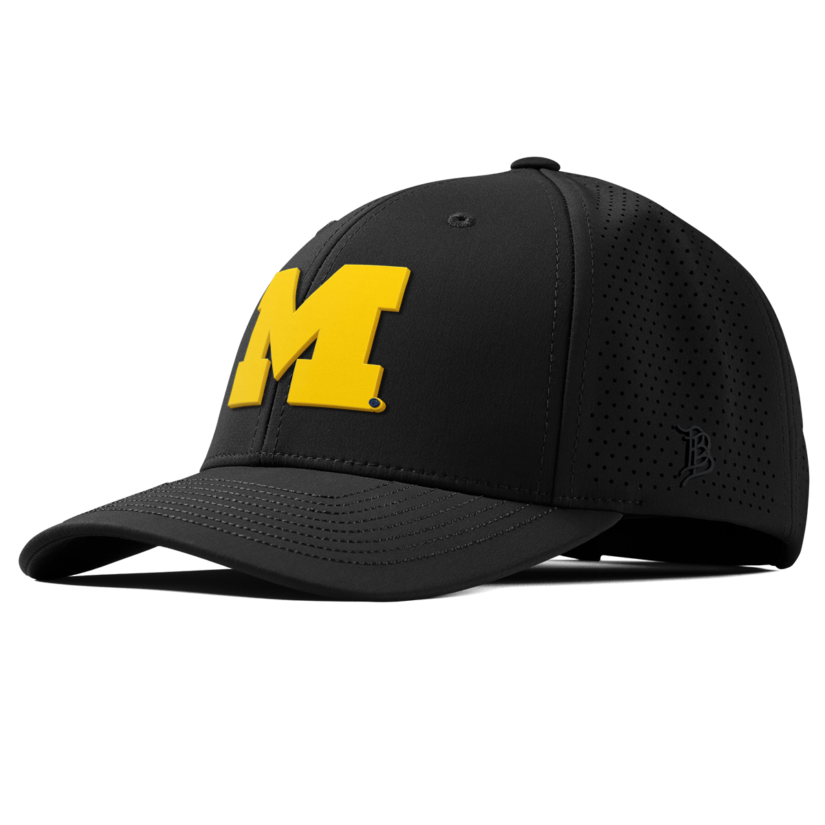 University of Michigan "Michigan Gold Block" Curved Elite XGen™ Black
