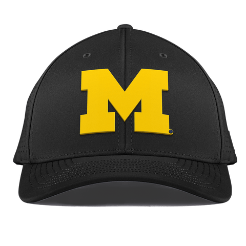 University of Michigan "Michigan Gold Block" Curved Elite XGen™ Black