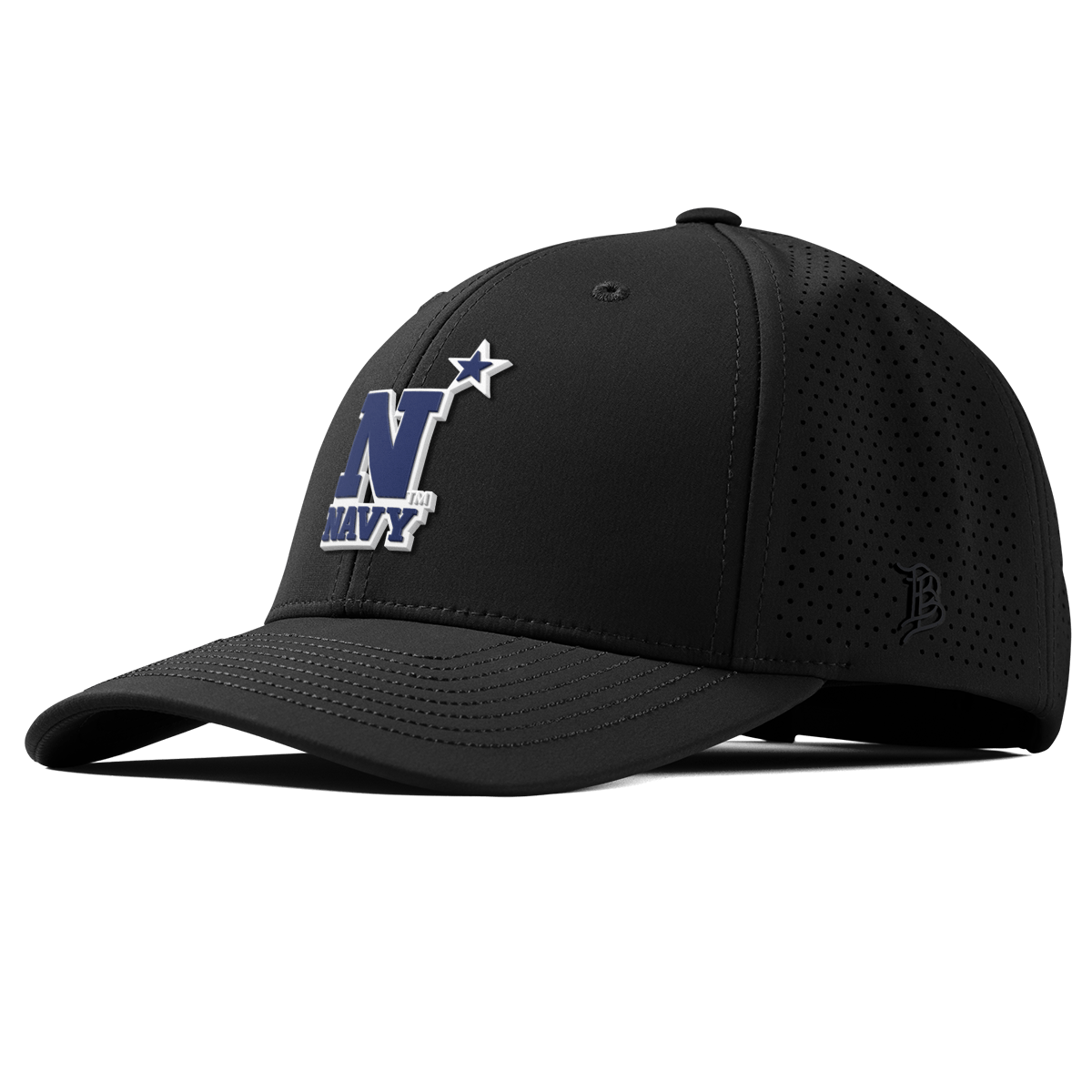 United States Naval Academy "Naval Academy Team Logo Navy" Curved Elite XGen™ Black