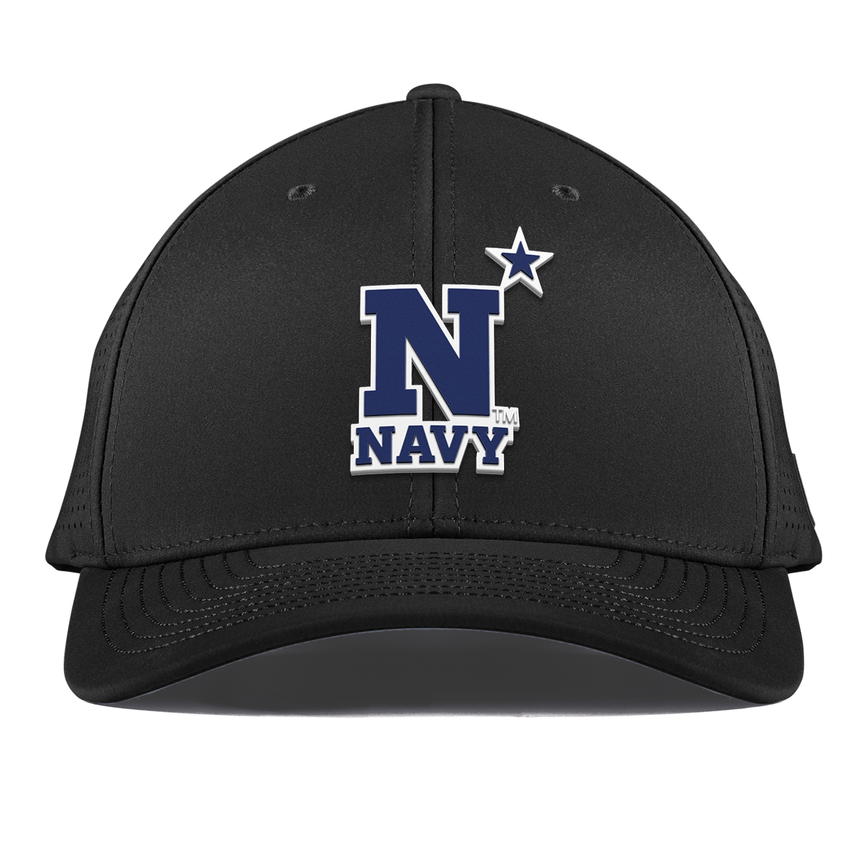 United States Naval Academy "Naval Academy Team Logo Navy" Curved Elite XGen™ Black