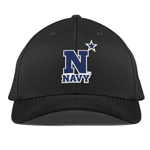 United States Naval Academy "Naval Academy Team Logo Navy" Curved Elite XGen™ Black