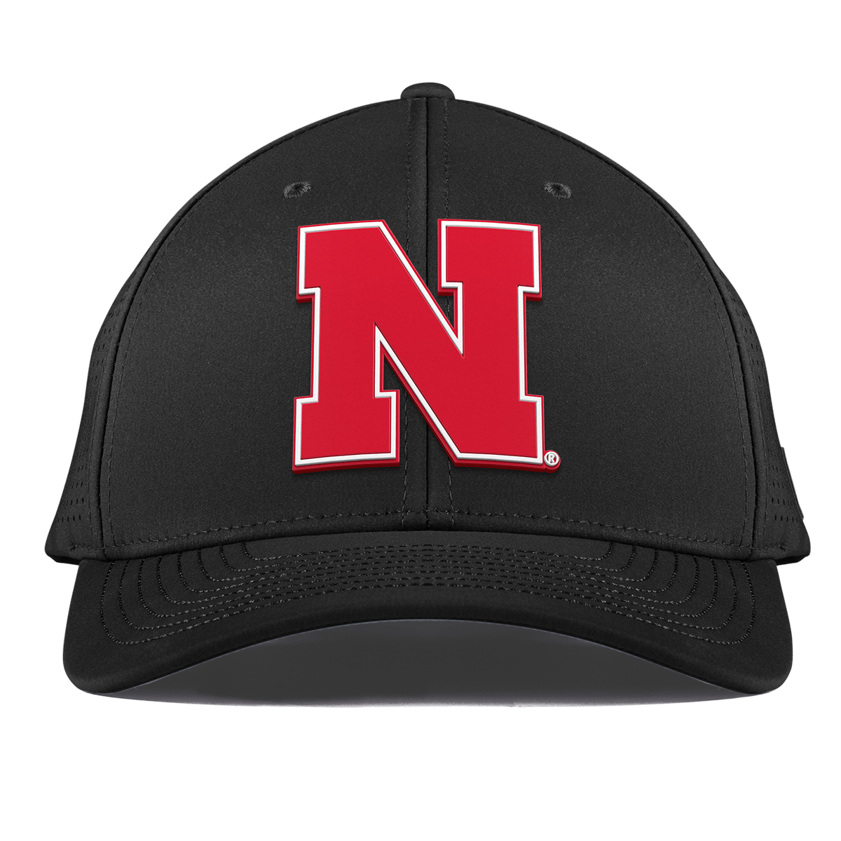 University of Nebraska "Nebraska Team Logo" Curved Elite XGen™ Black Black