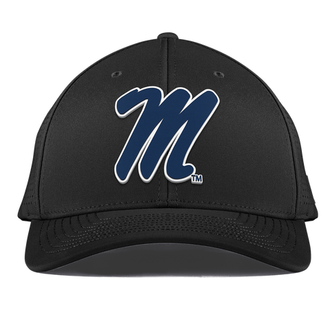 University of Mississippi "Ole Miss Block M Navy" Curved Elite XGen™ Black