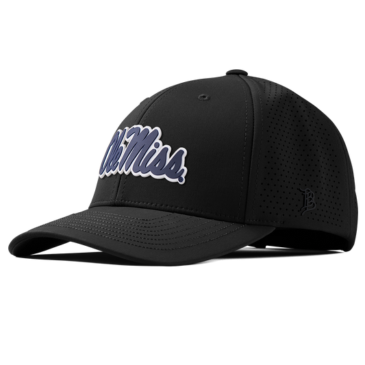 University of Mississippi "Ole Miss Navy Script" Curved Elite XGen™ Black