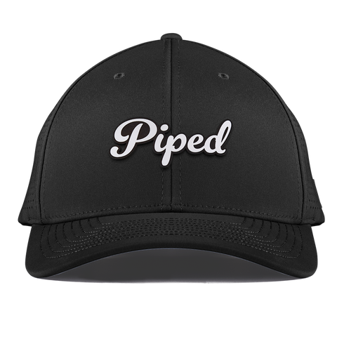 Piped Script Curved Elite XGen™ Black