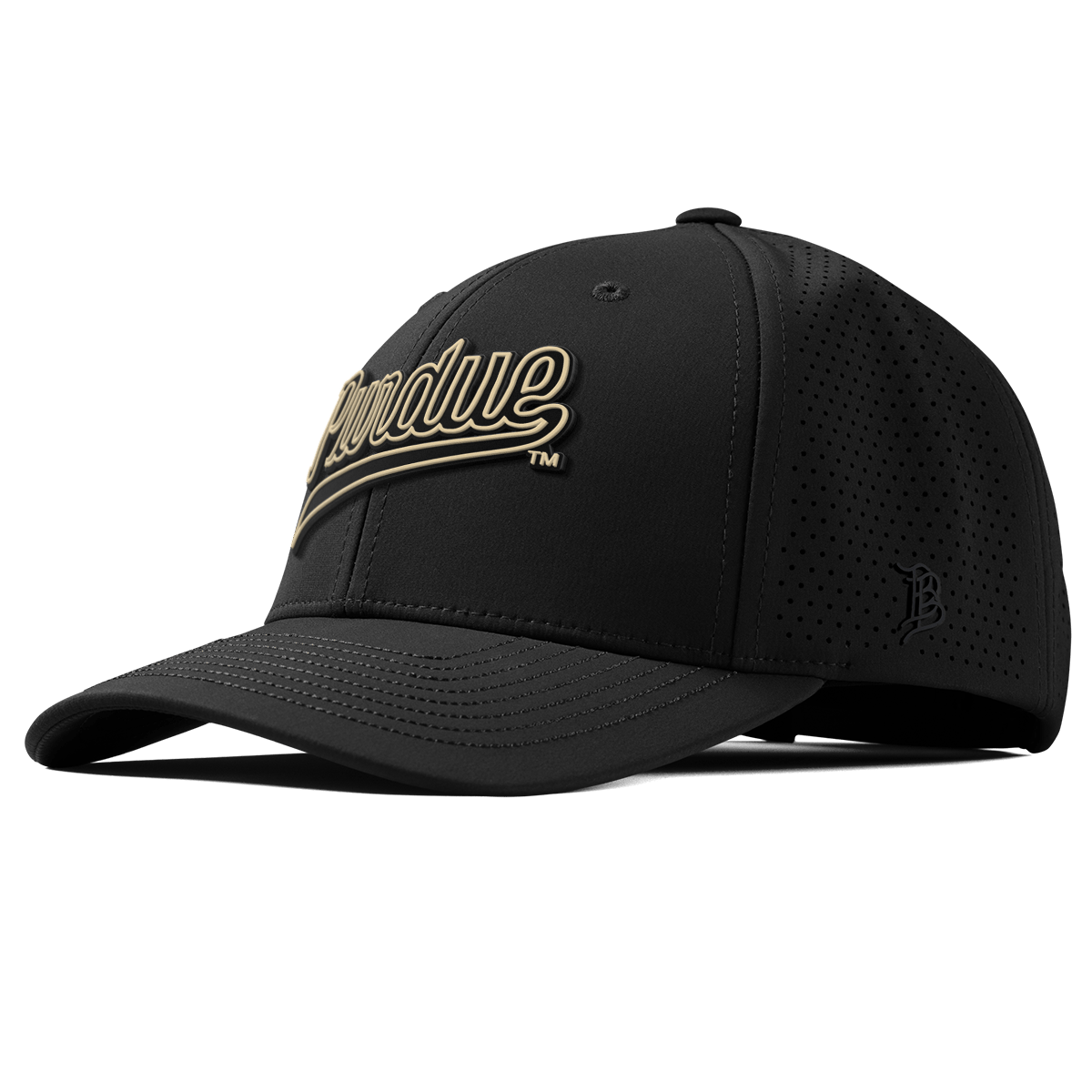 Purdue University "Purdue Script" Curved Elite XGen™ Black