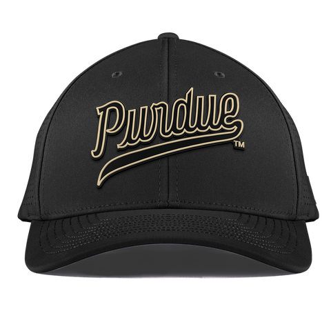 Purdue University "Purdue Script" Curved Elite XGen™ Black
