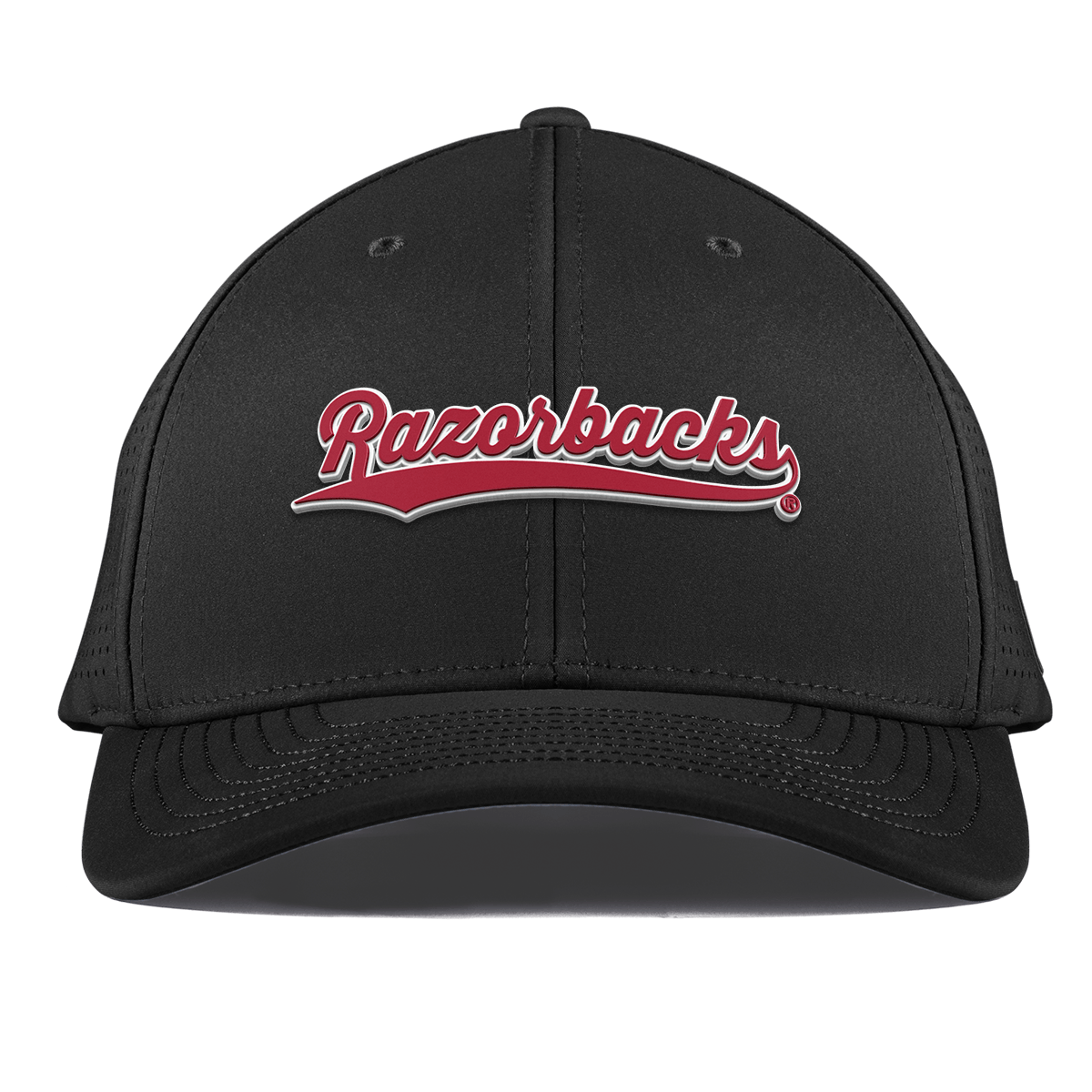 University of Arkansas "Razorback Script" Curved Elite XGen™ Black