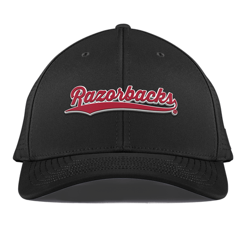 University of Arkansas "Razorback Script" Curved Elite XGen™ Black