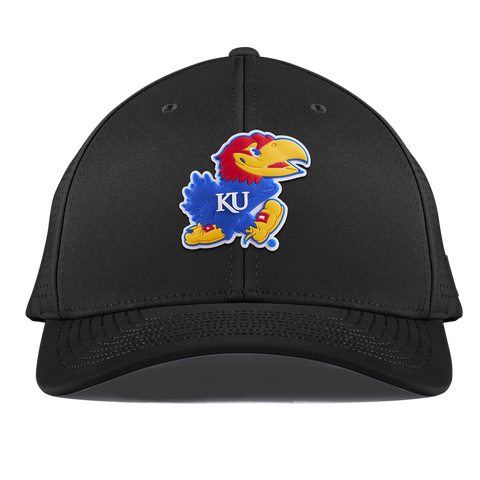 University of Kansas "Rock Chalk Jayhawk" Curved Elite XGen™ Black