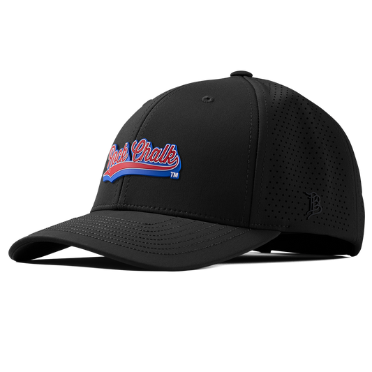 University of Kansas "KU Rock Chalk Red and Blue Script" Curved Elite XGen™ Black