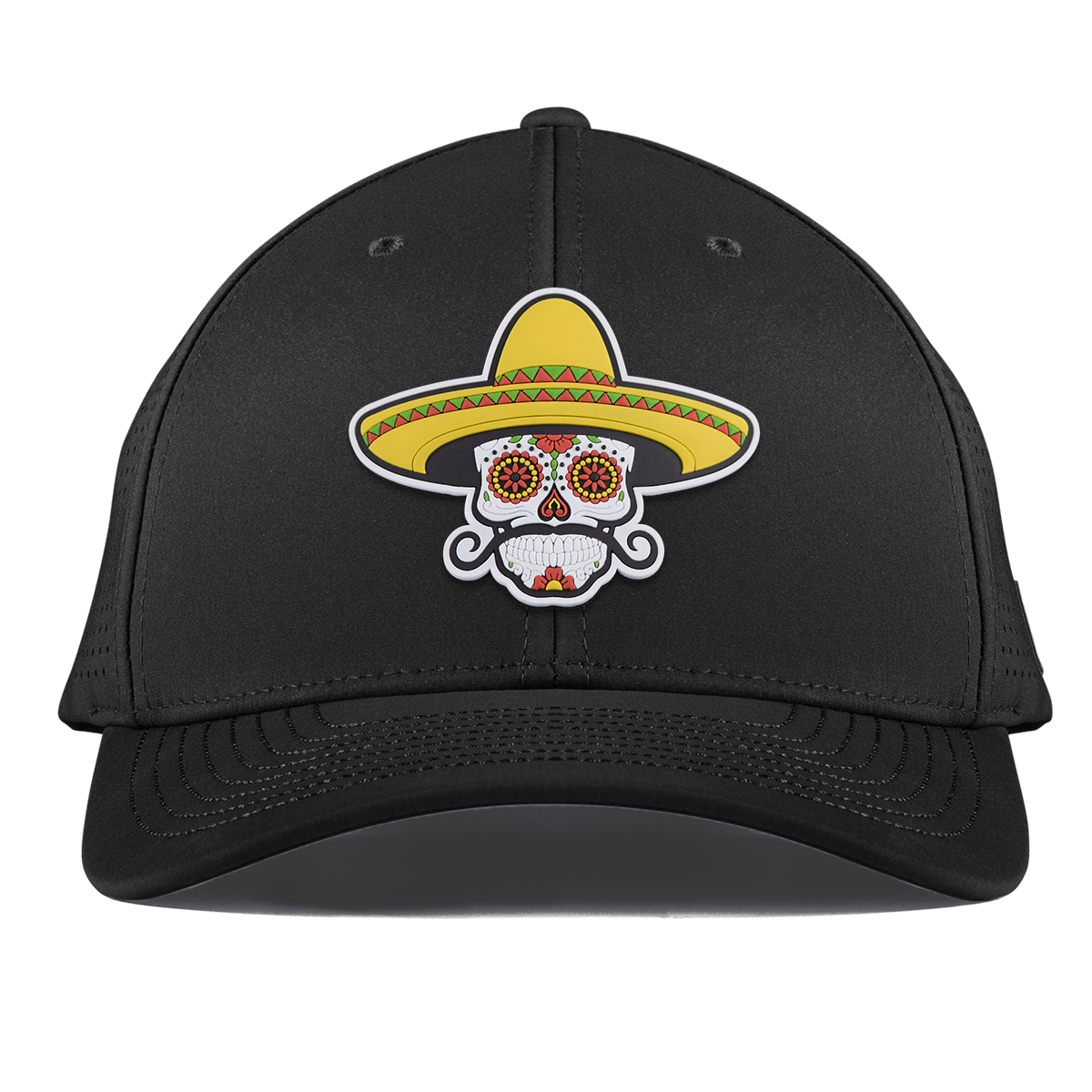 Sombrero Skull PVC Curved Elite XGen™ Black