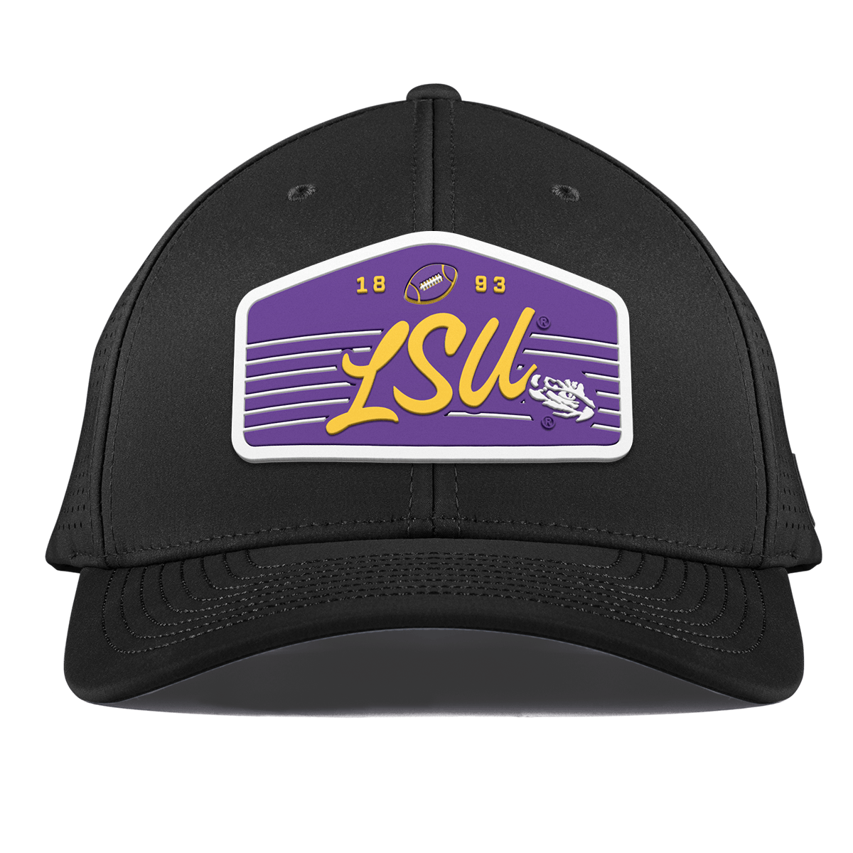 Louisiana State University "Tigers Football" Curved Elite XGen™ Black