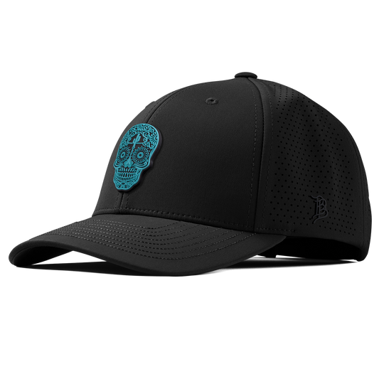 Turquoise Skull PVC Curved Elite XGen™ Black