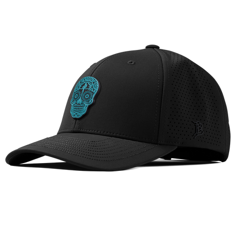 Turquoise Skull PVC Curved Elite XGen™ Black
