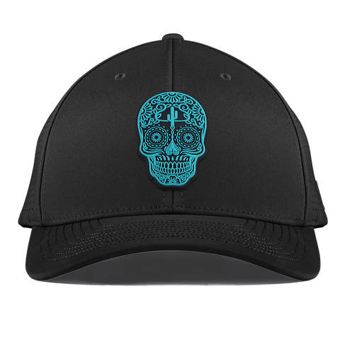 Turquoise Skull PVC Curved Elite XGen™ Black