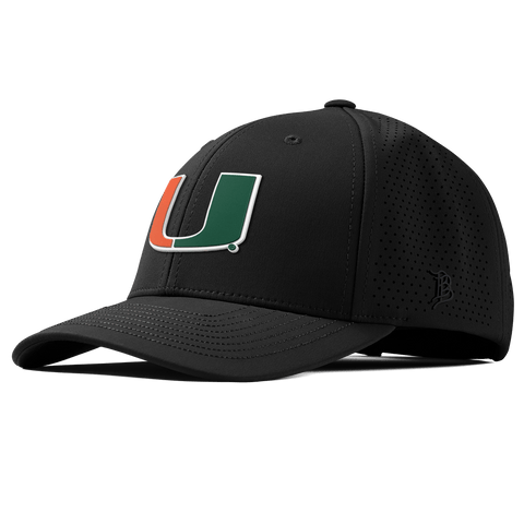 University of Miami "Miami Team Logo" Curved Elite XGen™ Black