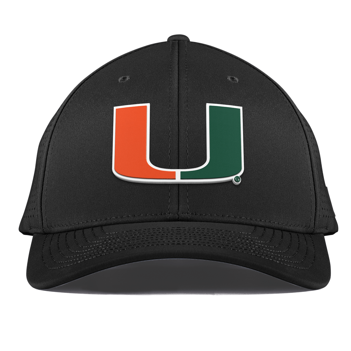 University of Miami "Miami Team Logo" Curved Elite XGen™ Black