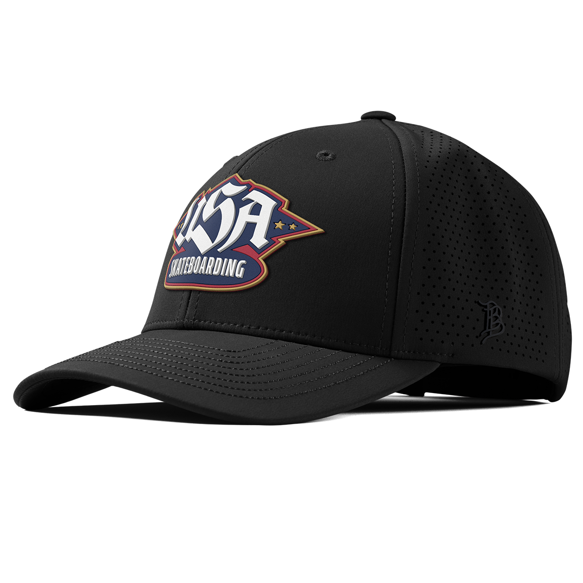 USA Skateboarding Team Logo Curved Elite XGen™ Black 