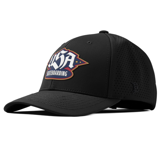 USA Skateboarding Team Logo Curved Elite XGen™ Black 