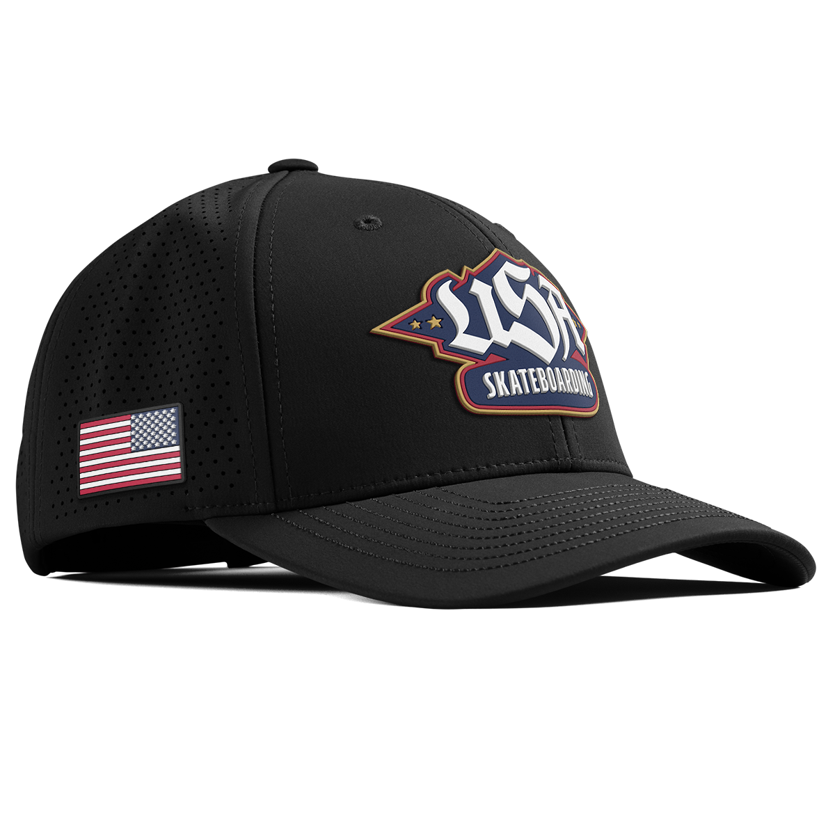 USA Skateboarding Team Logo Curved Elite XGen™ | hover: Black 
