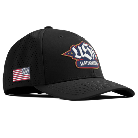 USA Skateboarding Team Logo Curved Elite XGen™ | hover: Black 
