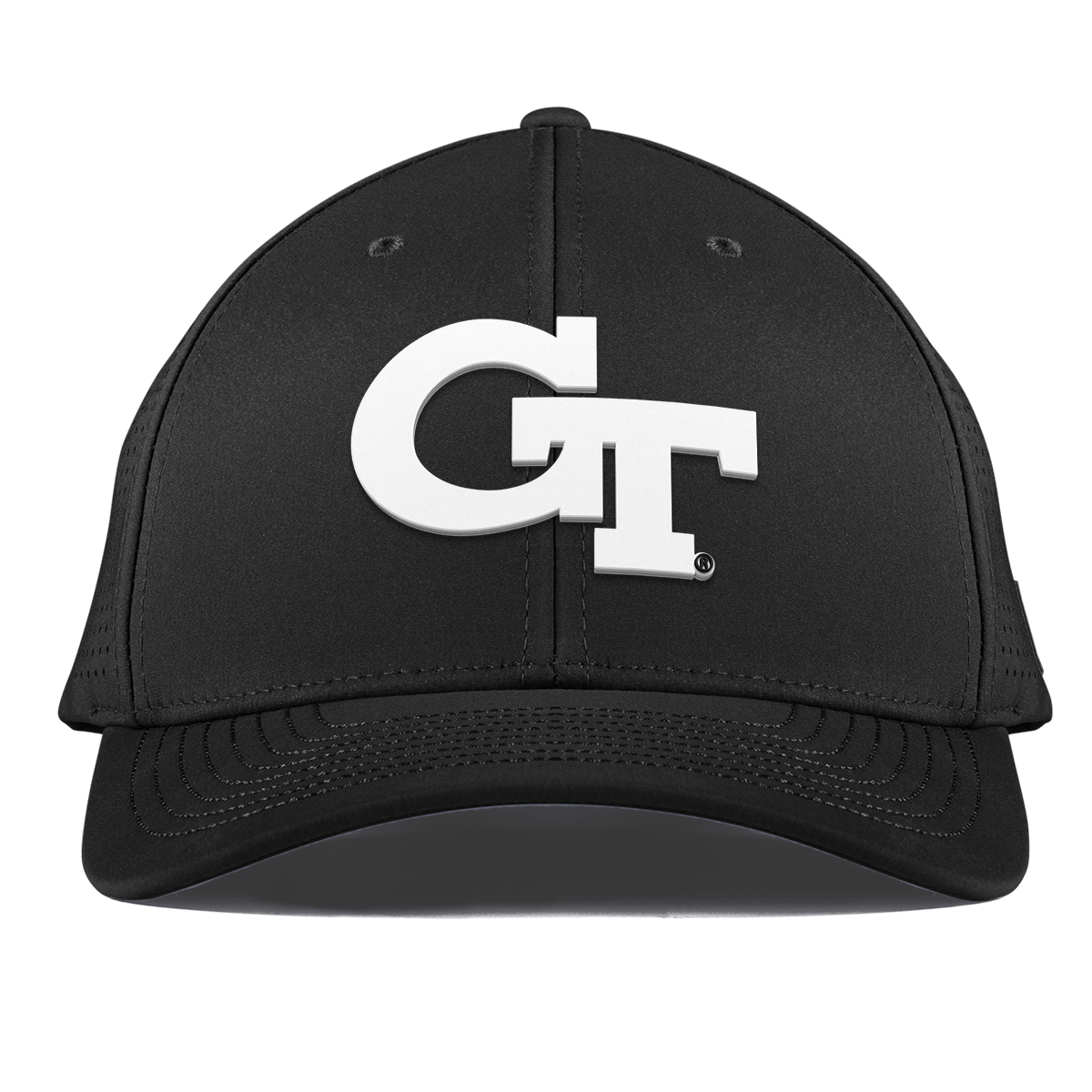 Georgia Tech University "Vintage Georgia Tech Team Logo" Curved Elite XGen™ Black