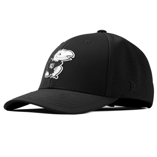 University of Kansas "Vintage Jayhawk" Curved Elite XGen™ Black
