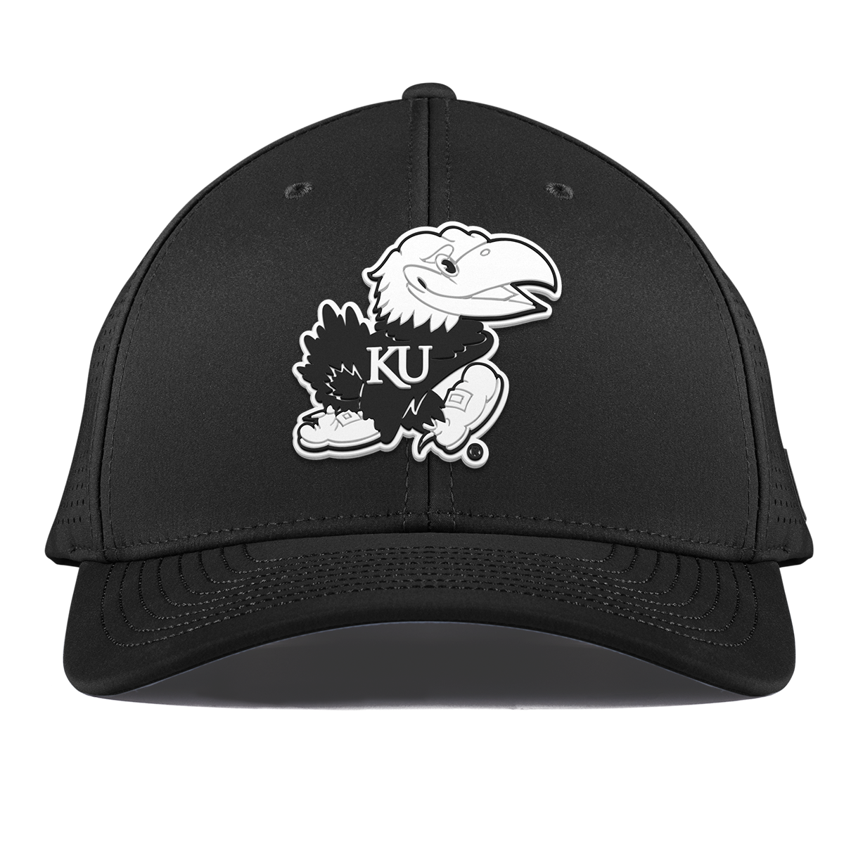 University of Kansas "Vintage Jayhawk" Curved Elite XGen™ Black