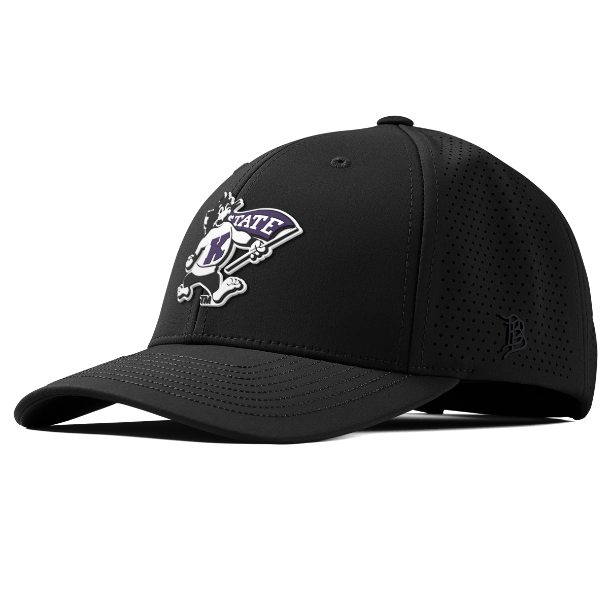 Kansas State University "Vintage Kansas State Wildcat" Curved Elite XGen™ Black