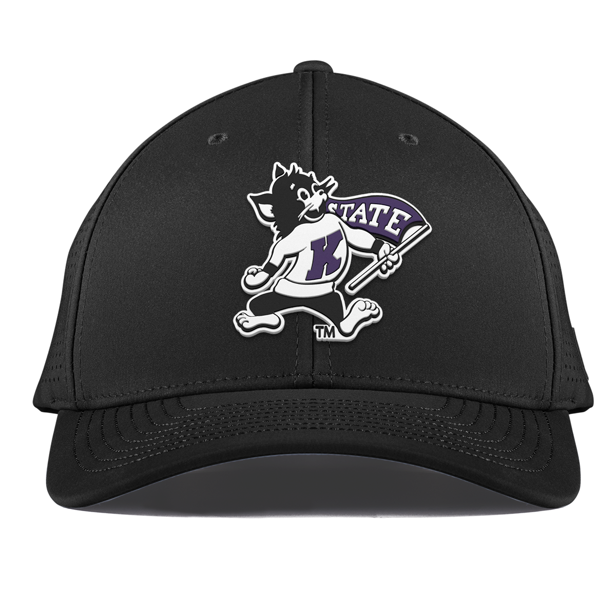 Kansas State University "Vintage Kansas State Wildcat" Curved Elite XGen™ Black