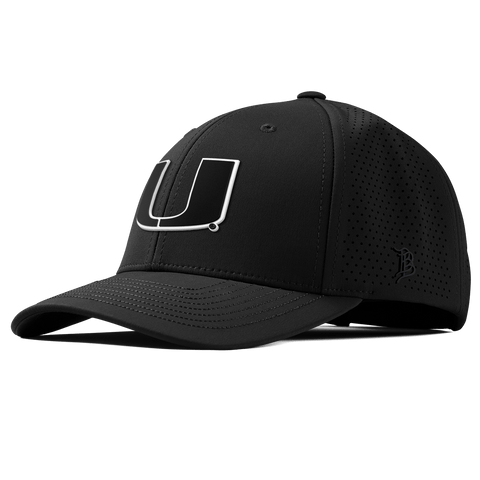 University of Miami "Vintage Miami Team Logo" Curved Elite XGen™ Black