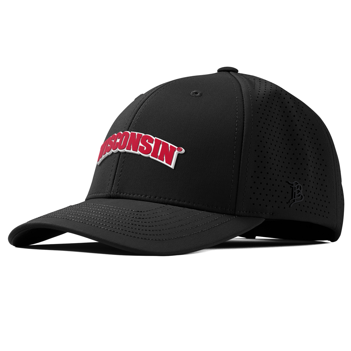University of Wisconsin "Wisconsin Block" Curved Elite XGen™ Black
