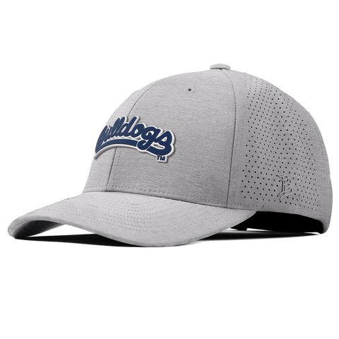 Fresno State University "Bulldogs Script Navy" Curved Elite XGen™ Heather Gray