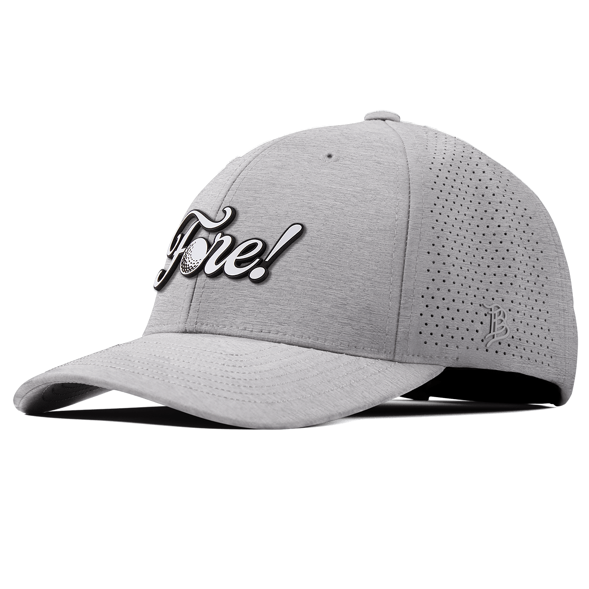 Fore! Script Curved Elite XGen™ Heather Gray