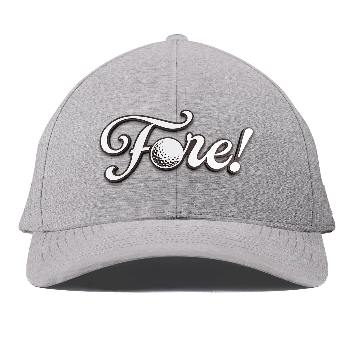 Fore! Script Curved Elite XGen™ Heather Gray