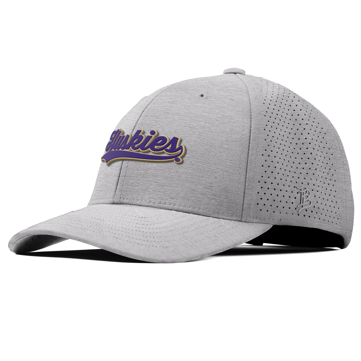 University of Washington "Huskies Script" Curved Elite XGen™ Heather Gray