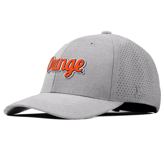 Syracuse University "Orange Throwback Script" Curved Elite XGen Heather Gray