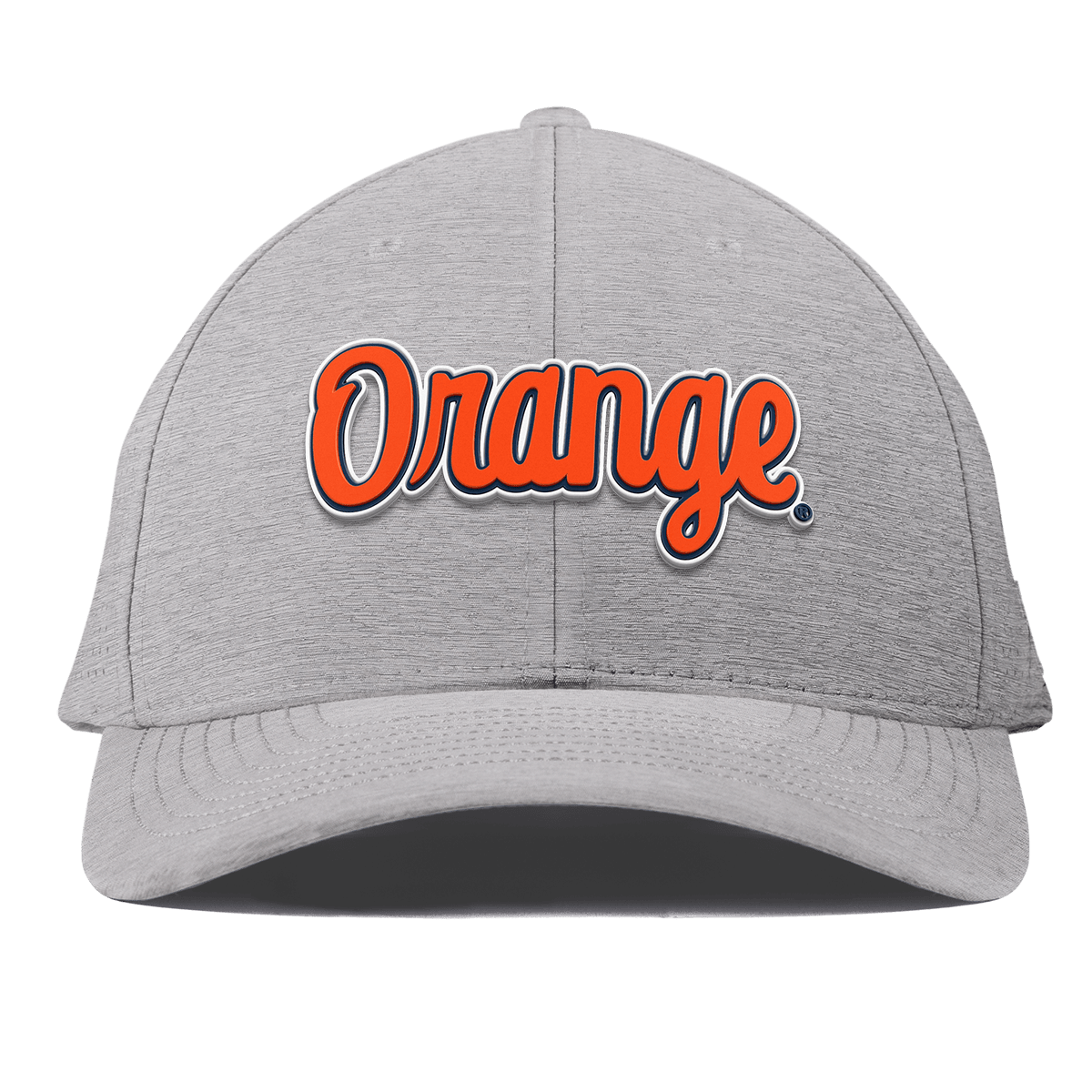 Syracuse University "Orange Throwback Script" Curved Elite XGen Heather Gray