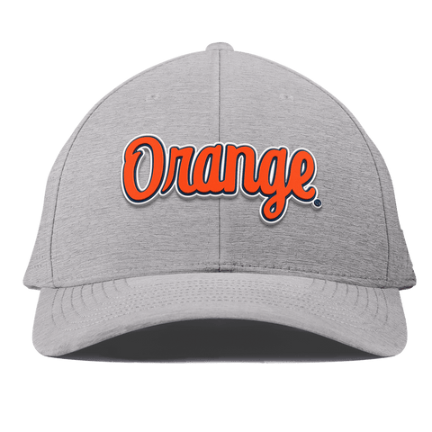 Syracuse University "Orange Throwback Script" Curved Elite XGen Heather Gray