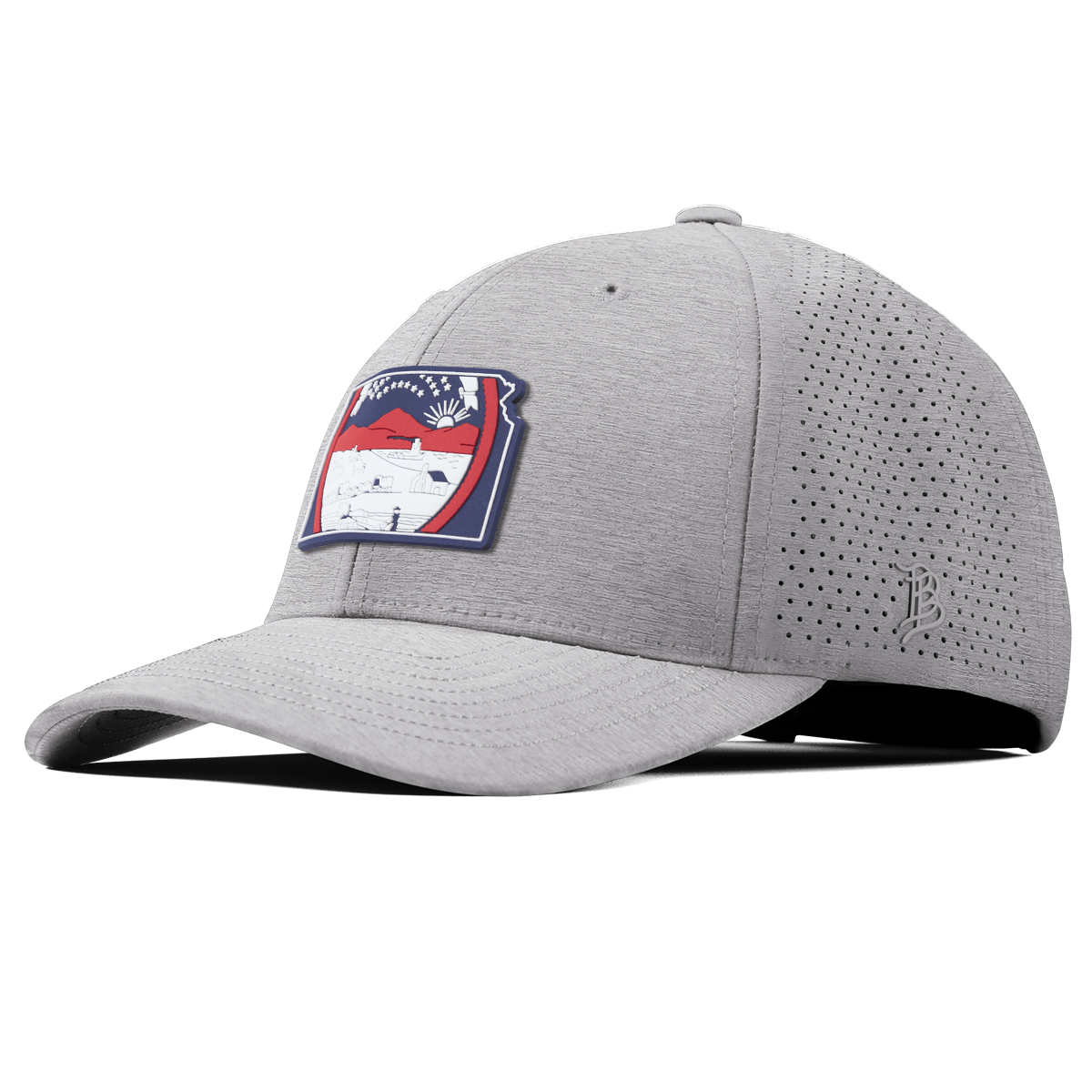 Kansas Patriot Series Curved Elite XGen™ Heather Gray
