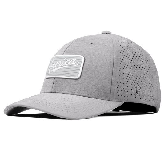 Pearl America Badge Curved Elite XGen™ Hat Heather Gray
