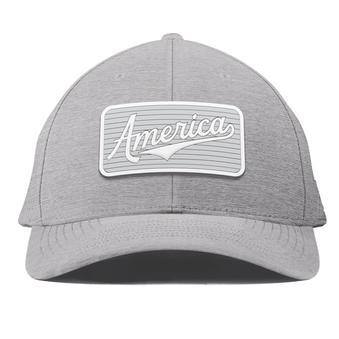Pearl America Badge Curved Elite XGen™ Hat Heather Gray